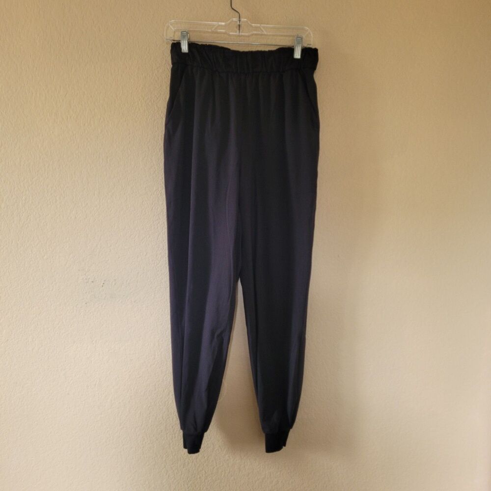 Lululemon Keep Moving Pants 7/8 Hight Rise Black Womens Size 6 Pockets M5CV4S